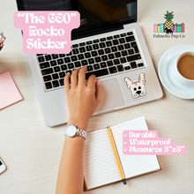 Load image into Gallery viewer, Palmetto Pup Co CEO Rocko Sticker