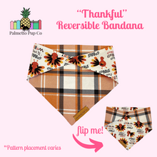 Load image into Gallery viewer, Thankful Reversible Bandana