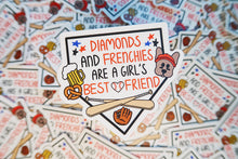 Load image into Gallery viewer, Diamonds & Frenchies are a Girls Best Friend Sticker