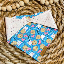 Load image into Gallery viewer, Milk & Cookies Reversible Bandana