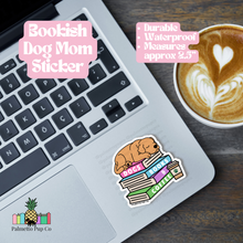 Load image into Gallery viewer, Bookish Dog Mom Sticker
