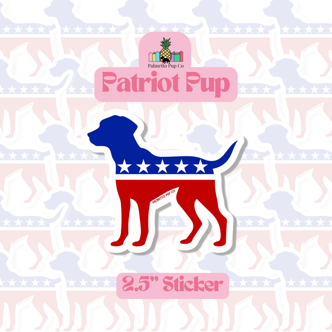 Patriot Pup Sticker