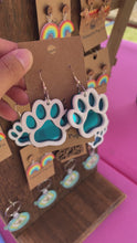 Load and play video in Gallery viewer, Mirrored Paw Earrings
