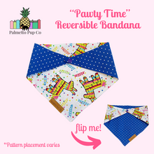 Load image into Gallery viewer, Party Time Reversible Bandana
