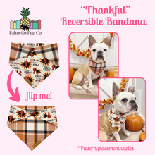 Load image into Gallery viewer, Thankful Reversible Bandana
