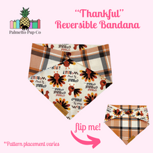 Load image into Gallery viewer, Thankful Reversible Bandana
