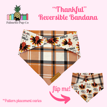 Load image into Gallery viewer, Thankful Reversible Bandana
